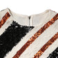 Multicolor Sequin Embellished Shift Dress