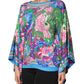 Multicolor Floral Printed Tunic Blouse Top