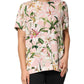 Pink Lily Printed Round Neck Blouse Top