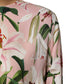 Pink Lily Printed Round Neck Blouse Top