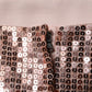 Pink Sequined Nylon Sleeveless Cropped Top