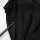 Black Nylon Sleeveless Round Neck Tank Top
