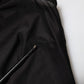 Black Nylon Sleeveless Round Neck Tank Top