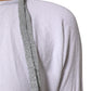 White Cotton Short Sleeves Round Neck Blouse Top