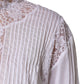 White Cotton Floral Lace Long Sleeves Top