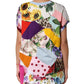 Multicolor Patchwork Cotton Silk Blouse Top