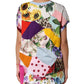 Multicolor Patchwork Cotton Silk Blouse Top
