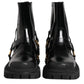 Black Leather Chelsea Men Short Boots Shoes