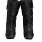 Black Padded Mid Calf Logo Heel Boots Shoes