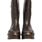Metallic Brown Pull On Rain Boots Shoes