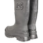 Metallic Silver Pull On Rain Boots Shoes