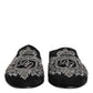 Black Velvet Slides DG Crown Slipper Shoes