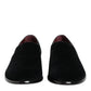 Black Velvet Loafers Formal Men Dress Shoes