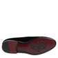 Black Velvet Loafers Formal Men Dress Shoes