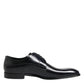 Navy Blue Leather Lace Up Derby Formal Shoes