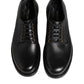 Black Leather Lace Up Derby Formal Shoes