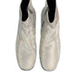 White Strass DG Logo Heels Ankle Boots Shoes