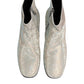 White Strass DG Logo Heels Ankle Boots Shoes