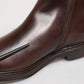 Brown Chelsea Leather Mid Calf Boots Shoes