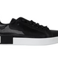 Black Calf Leather Portofino Sneakers Shoes