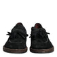Black Suede Tassel Embellished Loafers Shoes