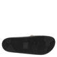 Black Rubber Sacred Heart Slides Men Beachwear Shoes