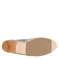 Blue Gray Woven Leather Buffalo Espadrille Shoes