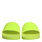 Green Rubber Slides Sandals Beachwear Shoes
