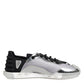Silver Black Nylon NS1 Low Top Men Sneakers Shoes