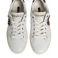 White Silver Sacred Heart Men Sneakers Shoes