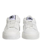 White Miami Leather Low Top Sneakers Shoes