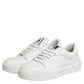 White Miami Leather Low Top Sneakers Shoes