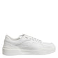 White Miami Leather Low Top Sneakers Shoes