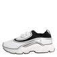 White Black Logo Plaque Daymaster Men Sneakers Shoes