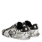 Black White Studded Low Top Sneakers Shoes
