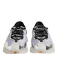 Silver Black Nylon NS1 Low Top Sneakers Shoes