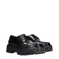 Black Leather Oxfords And Derbies