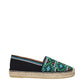 Black Fabric Espadrilles