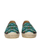 Black Fabric Espadrilles