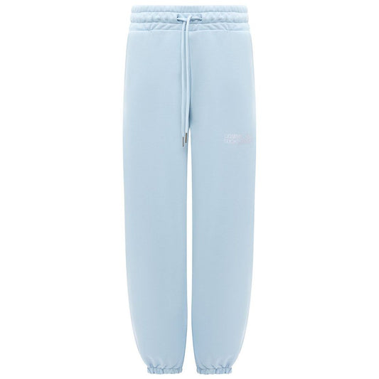 Blue Cotton Men Sweatpants