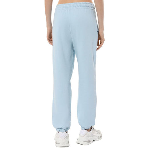 Blue Cotton Men Sweatpants