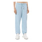 Blue Cotton Men Sweatpants