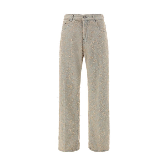 Jeans with pilling effect