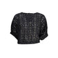 Black Polyester Tops & T-Shirt
