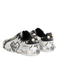 Black White Studded Low Top Sneakers Shoes