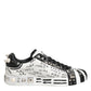 Black White Studded Low Top Sneakers Shoes