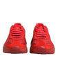 Red Leather Daymaster Low Top Sneakers Shoes