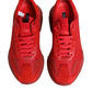 Red Leather Daymaster Low Top Sneakers Shoes
