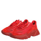 Red Leather Daymaster Low Top Sneakers Shoes