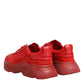 Red Leather Daymaster Low Top Sneakers Shoes